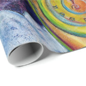 De droom van Fantasy Psychedelic Art Alice Wonderl Cadeaupapier (Rol Hoek)