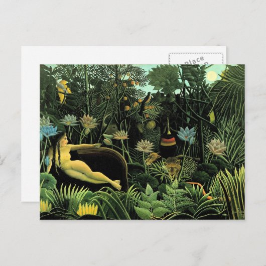 De droom van Henri Rousseau (1910) Briefkaart (Voorkant / Achterkant)