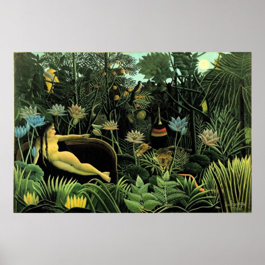 De droom van Henri Rousseau (1910) Poster (Voorkant)
