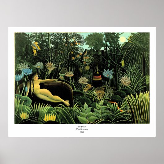 De droom van Henri Rousseau (1910) Poster (Voorkant)
