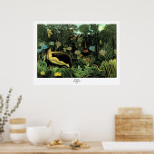 De droom van Henri Rousseau (1910) Poster (Keuken)
