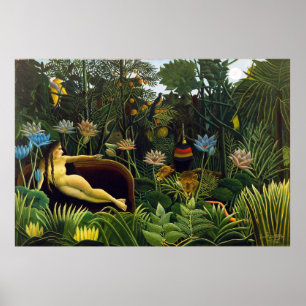 De droom van Henri Rousseau (1910) Poster