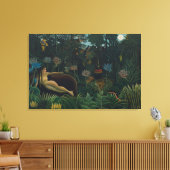 De droom van Henri Rousseau (Le Reve Exotique) Canvas Afdruk (Insitu (Woonkamer))
