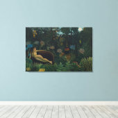 De droom van Henri Rousseau (Le Reve Exotique) Canvas Afdruk (Insitu (Houten vloer))