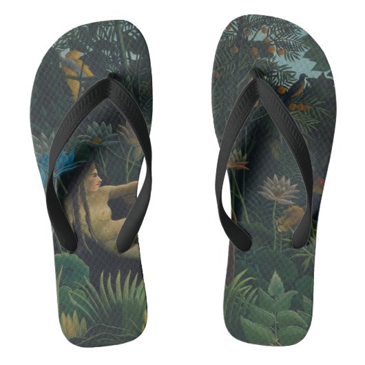 De droom van Henri Rousseau (Le Reve Exotique) Teenslippers (Voetbed)