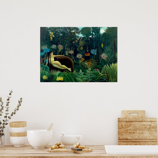 De droom van Henri Rousseau Poster (Keuken)