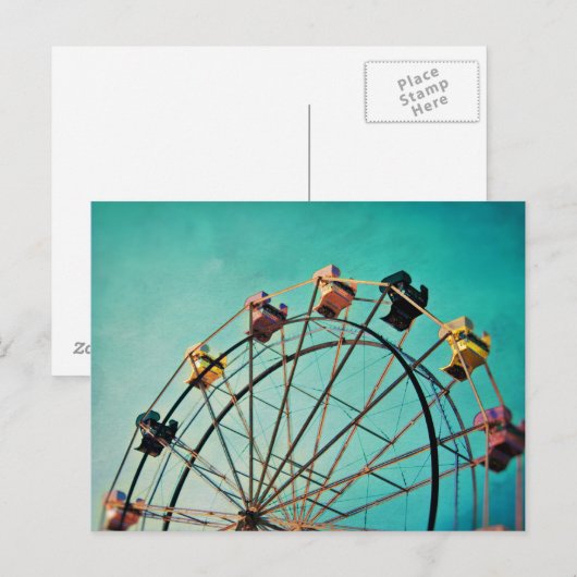 De Droom van het aquamarijn - het Briefkaart van (Voorkant / Achterkant)