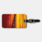 De droom van het gebouw citeert zonsondergang Otte Bagagelabel (Voorkant horizontaal)