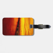 De droom van het gebouw citeert zonsondergang Otte Bagagelabel (Achterkant horizontaal)