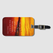 De droom van het gebouw citeert zonsondergang Otte Bagagelabel (Voorkant (horizontaal))