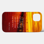 De droom van het gebouw citeert zonsondergang Otte Case-Mate iPhone Case (Achterkant (horizontaal))