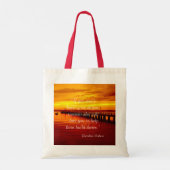 De droom van het gebouw citeert zonsondergang Otte Tote Bag (Achterkant)