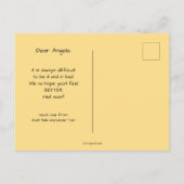 De droom van het kind nadert goed snel Briefkaart (Achterkant)