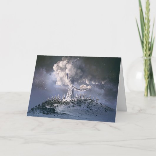 De droom van Kerstmis Feestdagen Kaart (Voorkant)