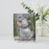 De Droom van Kerstmis van de woestijnrat Feestdagenkaart (Staand voorkant)