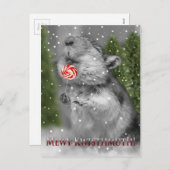 De Droom van Kerstmis van de woestijnrat Feestdagenkaart (Voorkant / Achterkant)