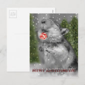 De Droom van Kerstmis van de woestijnrat Feestdagenkaart (Voorkant / Achterkant)