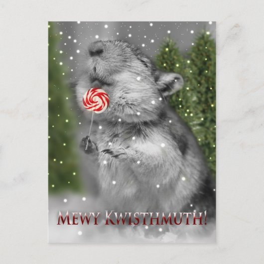 De Droom van Kerstmis van de woestijnrat Feestdagenkaart (Voorkant)
