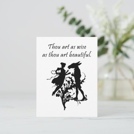 De droom van Midzomer Night Briefkaart (Staand voorkant)