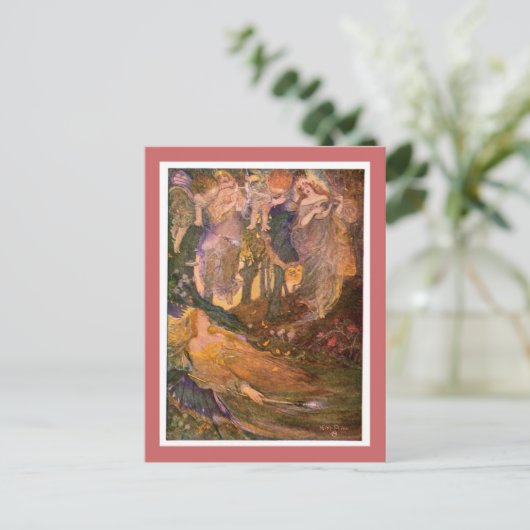 De droom van Midzomer Night Briefkaart (Staand voorkant)