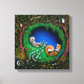 De droom van Midzomer Night Canvas Afdruk (Voorkant)