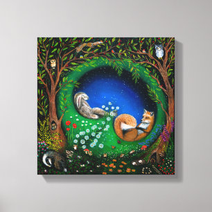 De droom van Midzomer Night Canvas Afdruk