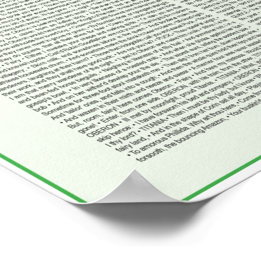 De droom van Midzomer Night - het hele spel! Poster (Hoek)