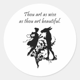 De droom van Midzomer Night Ronde Sticker