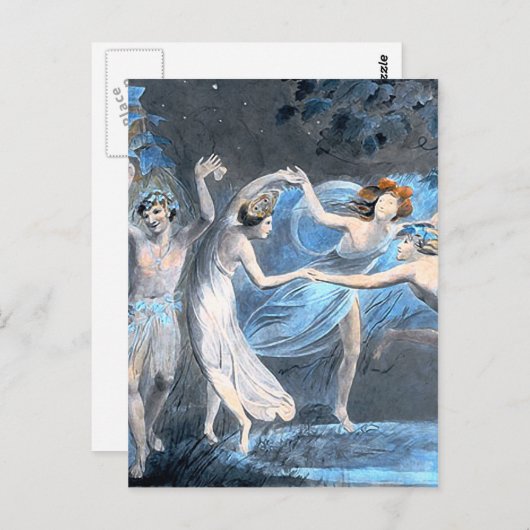 De droom van Midzomer Night, William Blake Fine Briefkaart (Voorkant / Achterkant)