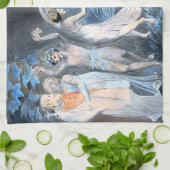 De droom van Midzomer Night, William Blake Theedoek (Gevouwen)