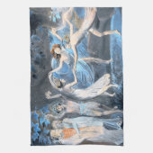 De droom van Midzomer Night, William Blake Theedoek (Verticaal)