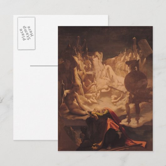 De droom van Ossian, 1813 Briefkaart (Voorkant / Achterkant)