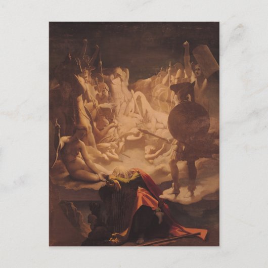 De droom van Ossian, 1813 Briefkaart (Voorkant)