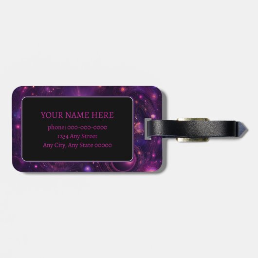 De droom van Quasar Bagagelabel (Achterkant horizontaal)