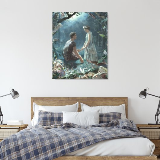De droom van Shakespeare: A Midsummer Night's Drea Canvas Afdruk (Insitu (Slaapkamer))