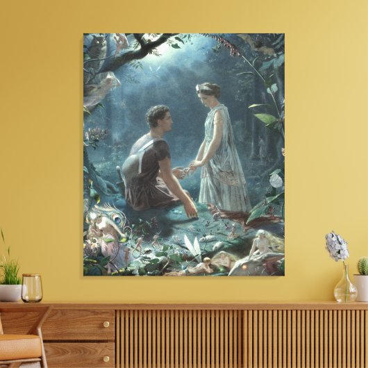 De droom van Shakespeare: A Midsummer Night's Drea Canvas Afdruk (Insitu (Woonkamer))