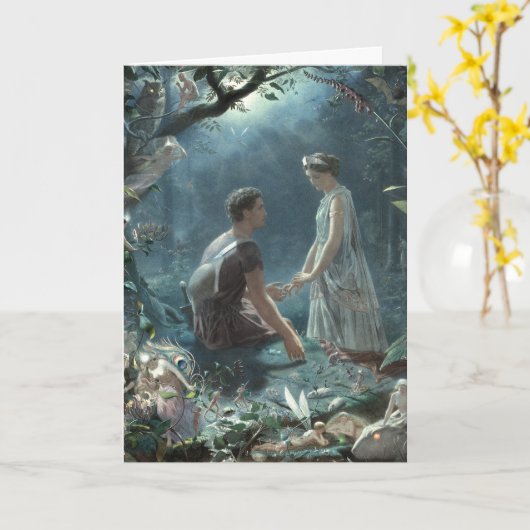De droom van Shakespeare: A Midsummer Night's Drea Kaart (Gele Bloem)