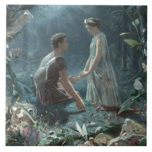 De droom van Shakespeare: A Midsummer Night's Drea Tegeltje