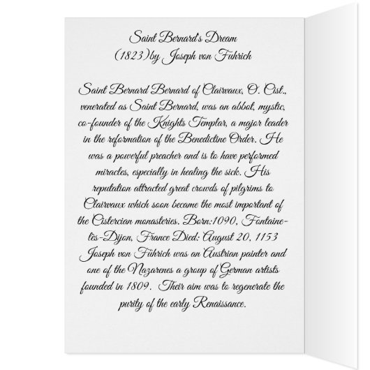 De droom van Sint Bernard (Binnen (Links))