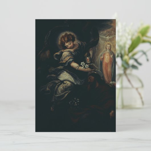 De droom van Sint-Joseph Bedankkaart (Staand voorkant)