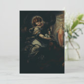 De droom van Sint-Joseph Feestdagenkaart (Staand voorkant)