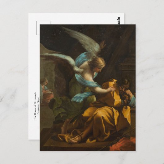 De droom van Sint-Joseph van Francisco Goya Briefk Briefkaart (Voorkant / Achterkant)