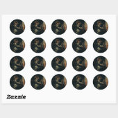 De droom van Sint-Jozef Ronde Sticker (Vel)