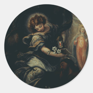 De Droom van Sint-Jozef Ronde Sticker