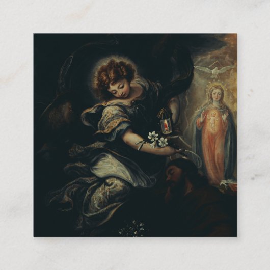 De Droom van Sint-Jozef Vierkante Visitekaartje (Voorkant)