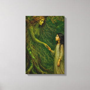 "De droom van Sylvaine” – Tijd om afscheid te neme Canvas Afdruk