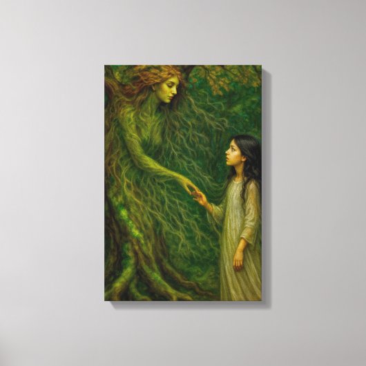 "De droom van Sylvaine” – Tijd om afscheid te neme Canvas Afdruk (Voorkant)