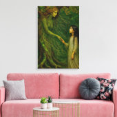 "De droom van Sylvaine” – Tijd om afscheid te neme Canvas Afdruk (Insitu (Woonkamer))