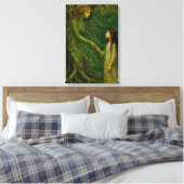 "De droom van Sylvaine” – Tijd om afscheid te neme Canvas Afdruk (Insitu (Slaapkamer))
