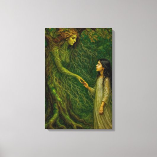 "De droom van Sylvaine” – Tijd om afscheid te neme Canvas Afdruk (Voorkant)
